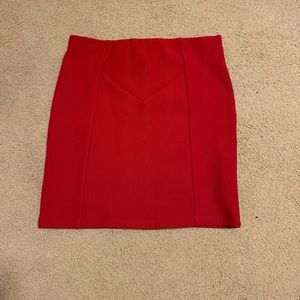 Forever 21 red pencil skirt